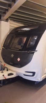 2018 Swift Conqueror 645 4 berth FIXED BED caravan Twin Axle